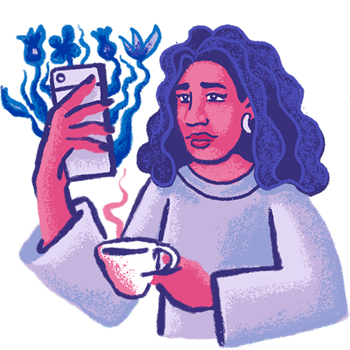 Girl Drinking Coffee